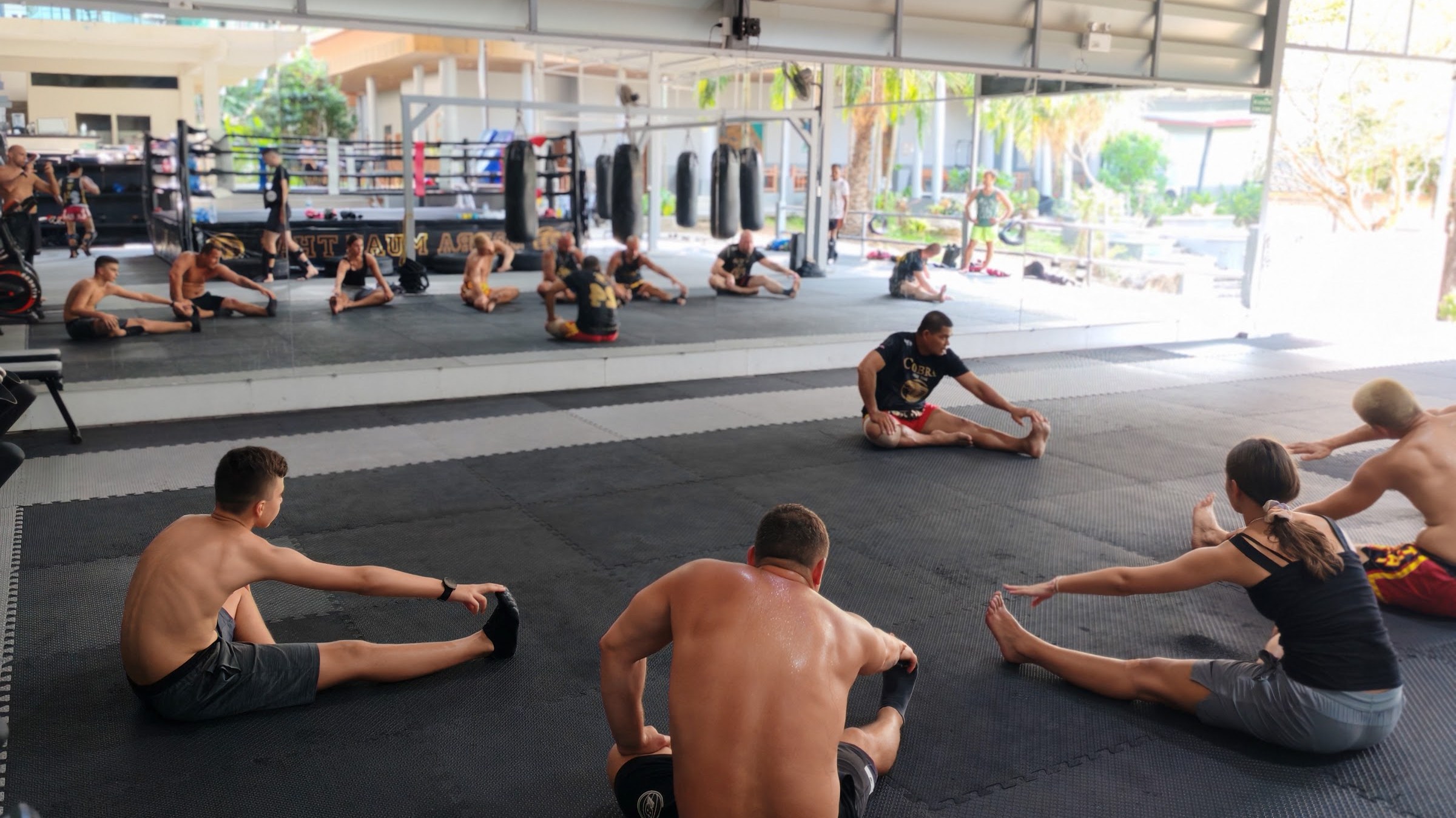 Group Muay Thai class at Cobra Muay Thai Phuket