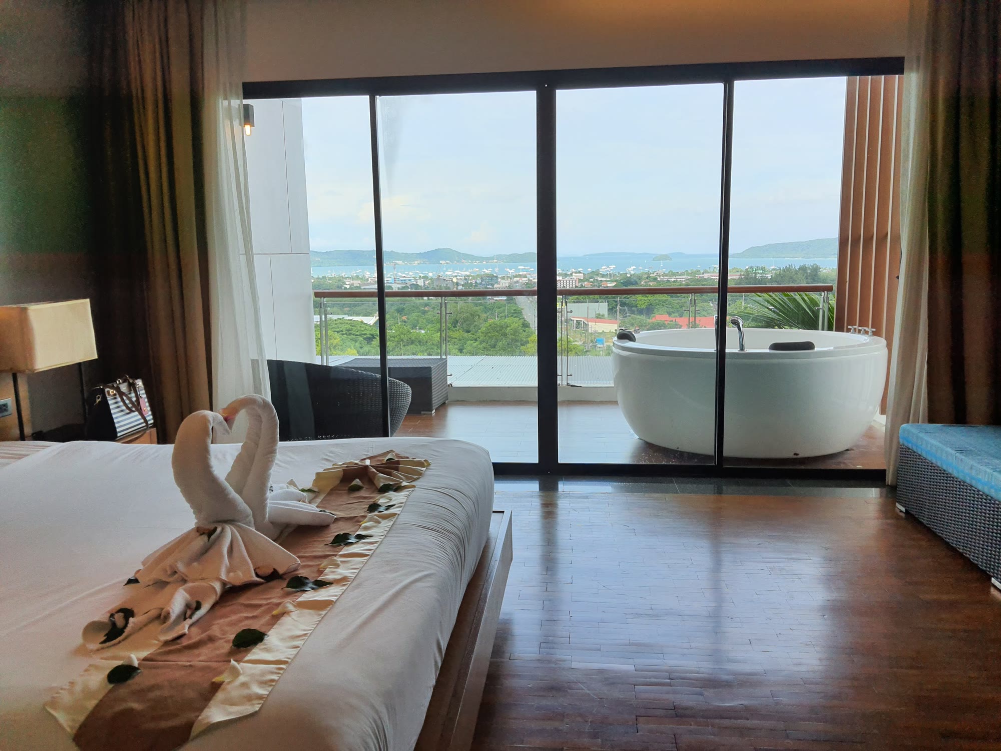 Train and stay room with balcony view near Cobra Muay Thai