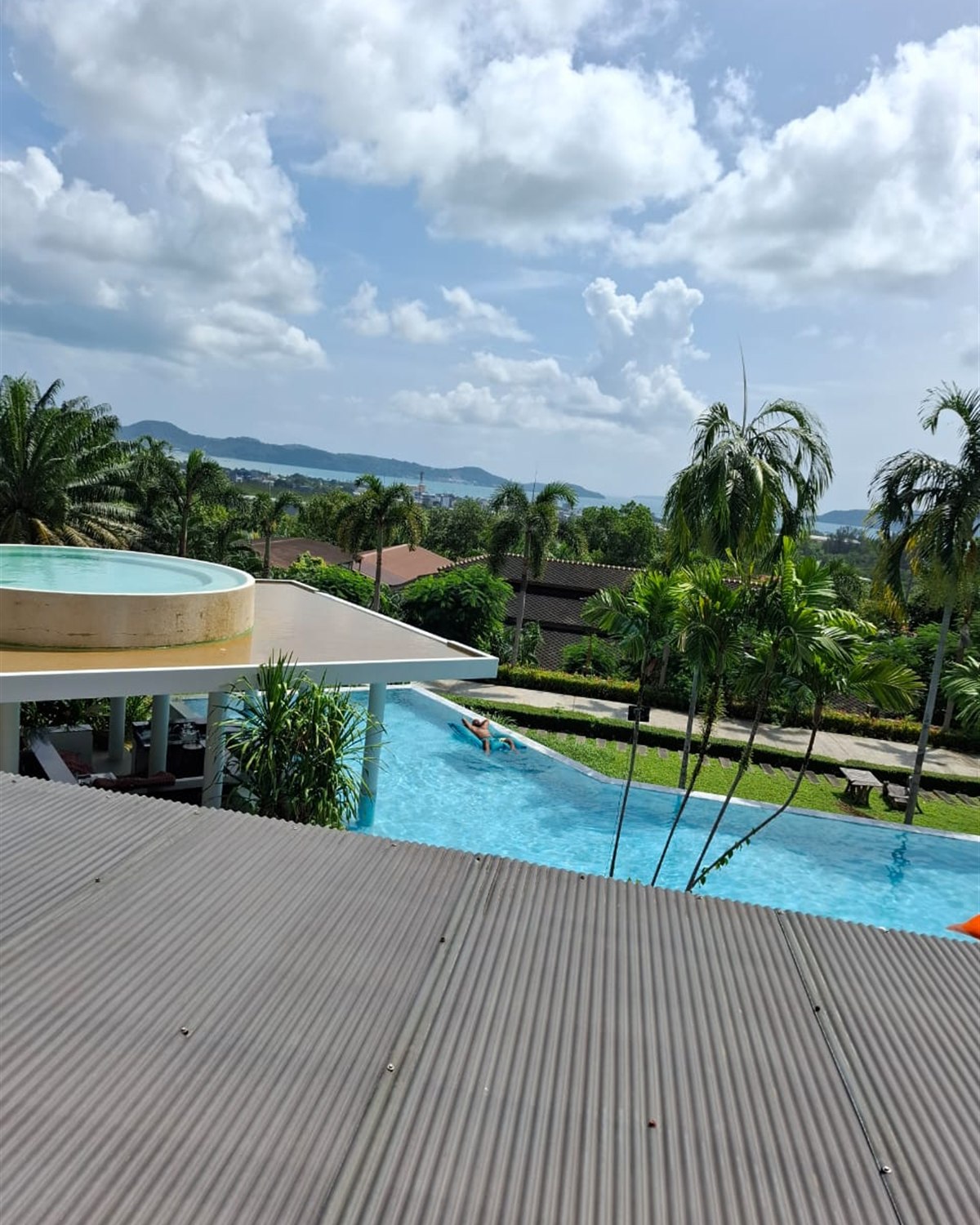 Pool and Chalong Bay view from the resort setting